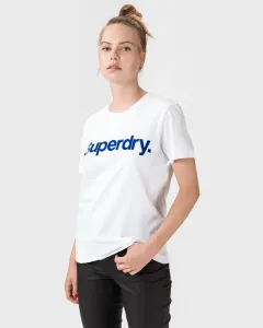 SuperDry Flock T-Shirt Weiß