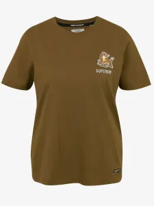 SuperDry Military Narrative T-Shirt Braun