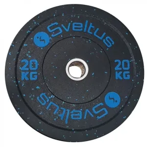 SVELTUS OLYMPIC DISC BUMPER 20 kg x 50 mm Gewichtsscheibe, schwarz, größe 20 KG