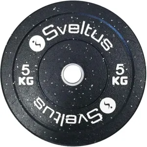 SVELTUS OLYMPIC DISC BUMPER 5 kg x 50 mm Gewichtsscheibe, schwarz, größe 5 KG