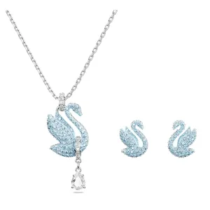 Swarovski Charmantes Schmuckset mit Kristallen Iconic Swan 5660597 (Ohrringe, Halskette)