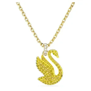 Swarovski Sanfte vergoldete Halskette mit Schwan Iconic Swan 5647553