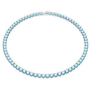 Swarovski Schillernde Halskette mit blauen Zirkonias Matrix Tennis 5661187