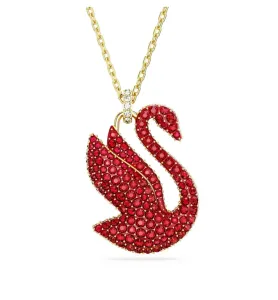 Swarovski Schillernde vergoldete Halskette mit Schwan Iconic Swan 5647871