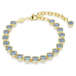 Swarovski Stilvolles vergoldetes Armband mit blauen Kristallen Imber Tennis 5688419 20 cm