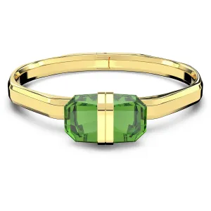 Swarovski Vergoldetes festes Armband mit grünen Kristallen Lucent 5633624 M (5,6 x 4,6 cm)