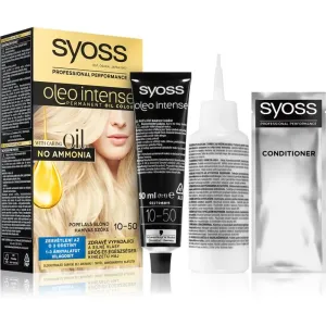 Syoss Oleo Intense Permanent-Haarfarbe mit Öl Farbton 10-50 Light Ashy Blond 1 St