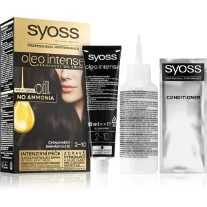 Syoss Oleo Intense Permanent-Haarfarbe mit Öl Farbton 2-10 Black brown 1 St