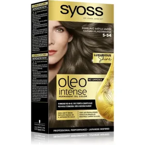 Syoss Oleo Intense Permanent-Haarfarbe mit Öl Farbton 5-54 Ashy Light Brown 1 St