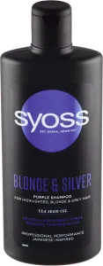 Syoss Shampoo für blondes und graues Haar Blond & Silver (Purple Shampoo) 440 ml