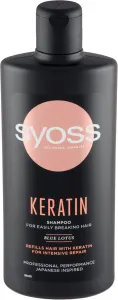 Syoss Keratin Shampoo mit Keratin gegen brüchiges Haar 440 ml