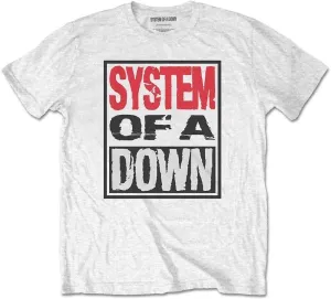 System of a Down T-Shirt Triple Stack Box Unisex White L