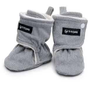 T-TOMI Booties Grey Baby-Krabbelschuhe 9-12 months Warm