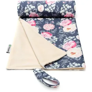 T-TOMI Changing Pad Grey Flowers - Colour waschbare Wickelauflage 50x70 cm 1 St