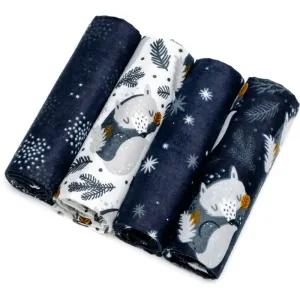 T-Tomi Cloth Diapers Night Foxes Stoffwindeln 76x76 cm 4 St
