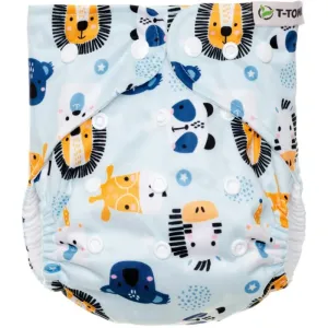 T-TOMI Diaper Covers AIO Animals waschbare Windelhöschen geschenkset 4-15 kg 1 St