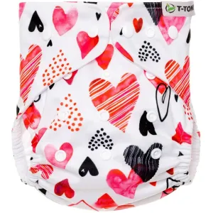 T-TOMI Diaper Covers AIO Hearts waschbare Windelhöschen geschenkset 4-15 kg