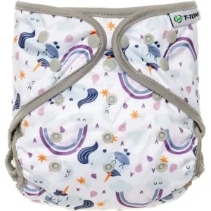 T-TOMI Diaper Covers Unicorns waschbare Windelüberhose 4-15 kg 1 St