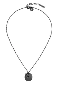 Tamaris Moderne schwarze Halskette mit Anhängern TJ-0122-N-45