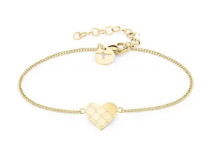 Tamaris Schickes vergoldetes Armband Logomania Heart TJ-0529-B-20