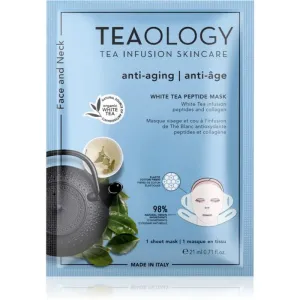 Teaology White Tea Peptide Mask Textil-Maske zur intensiven Straffung und Aufhellung der Haut 21 ml