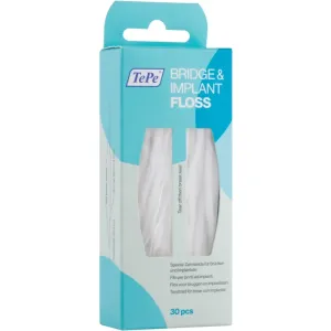 TePe Bridge & Implant Floss Spezial-Zahnseide zum Reinigen von Zahnersatz 30 St
