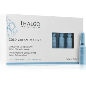 Thalgo Cold Cream Marine Multi-Sooting Concentrate regenerierendes Konzentrat für empfindliche und irritierte Haut 7x1.2 ml