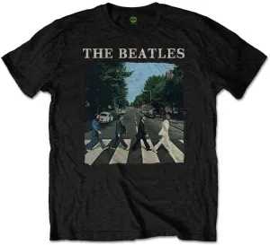 The Beatles T-Shirt Unisex Abbey Road & Logo Black (Retail Pack) Unisex Black S