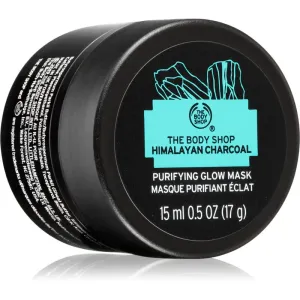 The Body Shop Himalayan Charcoal reinigende und aufhellende Gesichtsmaske für fettige und problematische Haut 15 ml