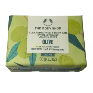 The Body Shop Feste Seife für Gesicht und Körper Olive (Cleansing Face & Body Bar) 100 g