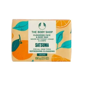 The Body Shop Feste Seife für Gesicht und Körper Satsuma (Cleansing Face & Body Bar) 100 g