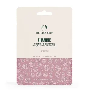The Body Shop Feuchtigkeitsspendende Peeling-Gesichtsmaske für alle Hauttypen, Vitamin E, (Quench Sheet Mask) 18 ml