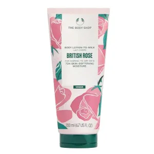 The Body Shop Körperlotion für normale bis trockene Haut British Rose (Body Lotion) 200 ml