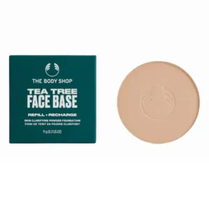 The Body Shop Ersatznachfüllung für Kompaktpuder Tea Tree Face Base (Skin Clarifying Powder Foundation Rechargel) 9 g 1N Medium