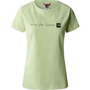 The North Face W S/S NEVERSTOPEXPLORING TEE Damenshirt, hellgrün, größe XS
