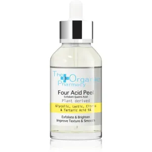 The Organic Pharmacy Four Acid Peel 5% Serum Peeling-Serum zur Verjüngung der Gesichtshaut 30 ml