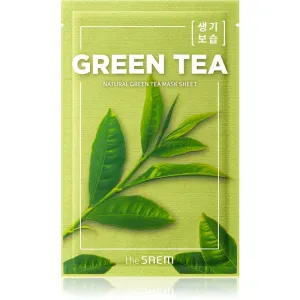 The Saem Natural Mask Sheet Green Tea Zellschichtmaske mit feuchtigkeitsspendender und beruhigender Wirkung 21 ml