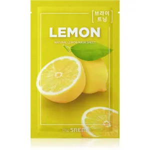 The Saem Natural Mask Sheet Lemon Zellschichtmaske mit aufhellender und feuchtigkeitsspendender Wirkung 21 ml