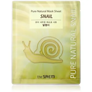 The Saem Pure Natural Snail Zellschichtmaske mit revitalisierender Wirkung 20 ml