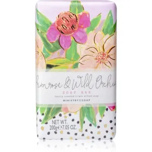 The Somerset Toiletry Co. Painted Blooms Soap Soap Bar Feinseife für den Körper Primrose & Wild Orchid 200 g