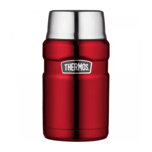 Thermos Style Thermos für Lebensmittel mit einer Tasse - rot 710 ml