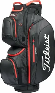 Titleist Cart 15 StaDry Black/Black/Red Golfbag