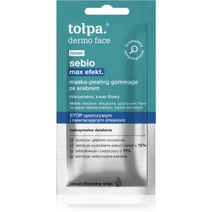 Tołpa Dermo Face Sebio Peeling und Maske für unreine Haut 8 ml