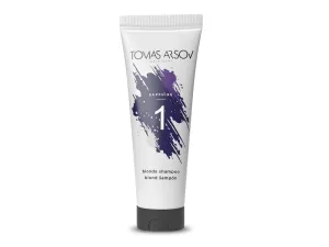 Tomas Arsov Sapphire Blonde Shampoo Shampoo zum Neutralisieren von Gelbstich für blondiertes Haar oder kaltblonde Strähnchen 250 ml