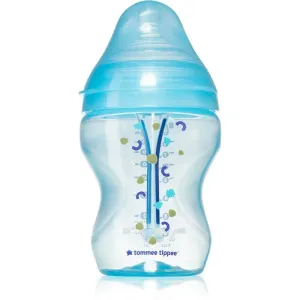 Tommee Tippee Closer To Nature Anti-colic Advanced Baby Bottle Babyflasche Slow Flow Blue 0 m+ 260 ml