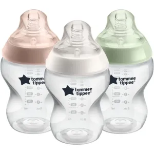 Tommee Tippee Closer To Nature Anti-colic Baby Bottles Set Babyflasche Slow Flow 0m+ 3x260 ml