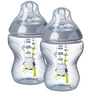 Tommee Tippee Closer To Nature Anti-colic Ollie and Pip Babyflasche Slow Flow 0m+ 2x260 ml