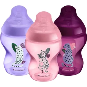 Tommee Tippee Closer To Nature Anti-colic Jungle Pinks Babyflasche Slow Flow 0 m+ 3x260 ml