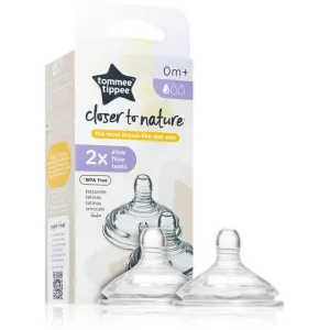 Tommee Tippee Closer To Nature Anti-colic Teat Trinksauger Slow Flow 0m+ 2 St