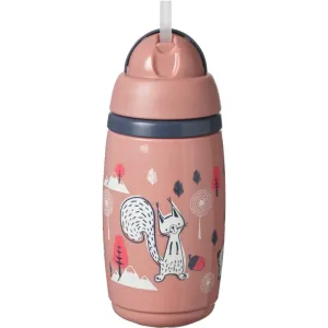 Tommee Tippee Superstar Insulated Straw Tasse mit Strohhalm für Kinder 12m+ Pink 266 ml
